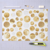 Papier Mousseline Glam or Abstrait Points Anniversaire (Artisanat)