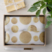 Papier Mousseline Glam or Abstrait Points Anniversaire (Cadeau)