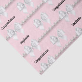 Papier Mousseline Glam Pink Tiffany Thème Félicitations Nom Bow (Détail)