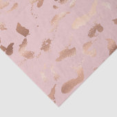 Papier Mousseline Glam Rose Gold Blush Abstrait Anniversaire (Détail)