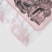 Papier Mousseline Glam Rose Gold rose crâne Marble Party (Détail)