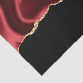 Papier Mousseline Glam rouge foncé Satin foncé Design abstrait (Détail)