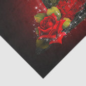 Papier Mousseline Glam Witch Casquette Lacy Black & Red Sparkle Part (Détail)