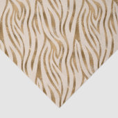 Papier Mousseline Glam Zebra Stripes Motif Safari Gold ID1151 (Détail)