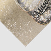 Papier Mousseline Glamme dorée Rouge Rose Mason Jar (Détail)