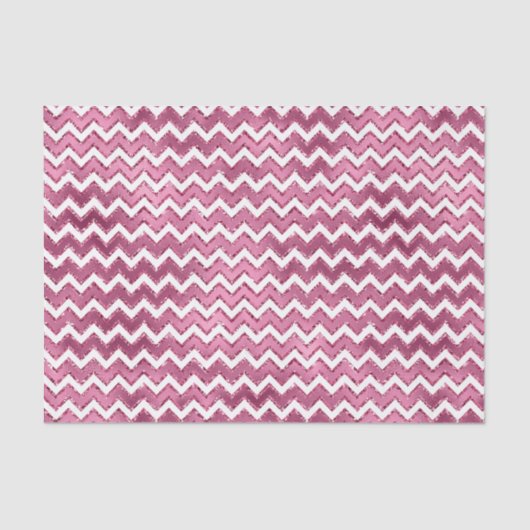 Papier Mousseline Glamme rose blanc Zigzag (Recto)