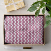 Papier Mousseline Glamme rose blanc Zigzag (Cadeau)