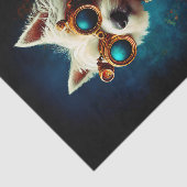 Papier Mousseline Glamorous Steampunk Westie Dog EZ6L Decoupage (Détail)