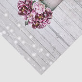 Papier Mousseline Glamour rustique Bois & Fleurs de pot Mason Bourgo (Détail)