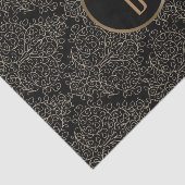 Papier Mousseline Glamour Rustique Burlap Royal Damask Chic Monogram (Détail)