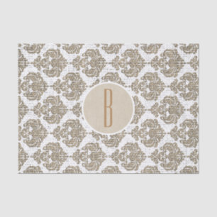 Papier Mousseline Glamour Rustique Toile de Jute Royale Damassé Chic