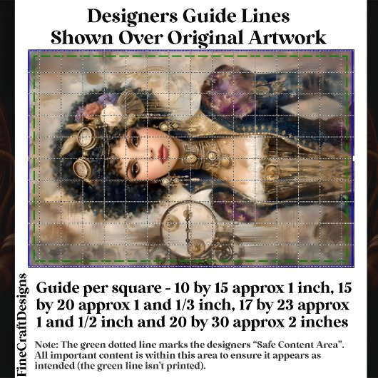 Papier Mousseline Glamour Steampunk Femme DM2L Découpage