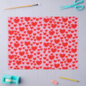 Papier Mousseline glass hearts (Artisanat)
