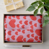 Papier Mousseline glass hearts (Cadeau)