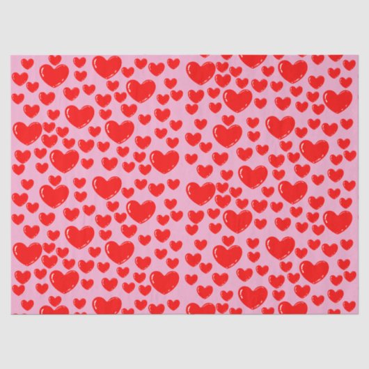 Papier Mousseline glass hearts (Recto)