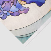 Papier Mousseline Glass Irises (Détail)