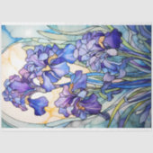 Papier Mousseline Glass Irises (Recto)