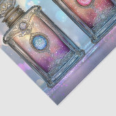 Papier Mousseline Glitterie Bouteilles de parfum Orné AF5 Découpage (Détail)