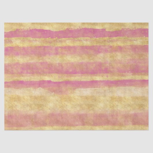 Papier Mousseline Glitz rose or (Recto)