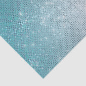 Papier Mousseline Glitzy Aqua Ombre Sparkle (Détail)