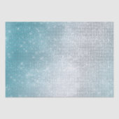 Papier Mousseline Glitzy Aqua Ombre Sparkle (Recto)
