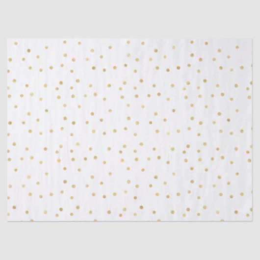 Papier Mousseline Glitzy Gold Confetti (Recto)