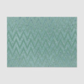 Papier Mousseline Glitzy Green Chevron Stripes Noël (Recto)