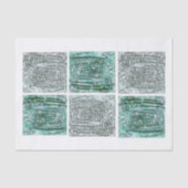 Papier Mousseline Globe des neiges d'hiver (Recto)