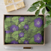 Papier Mousseline Gloire du matin en violet et vert (Cadeau)