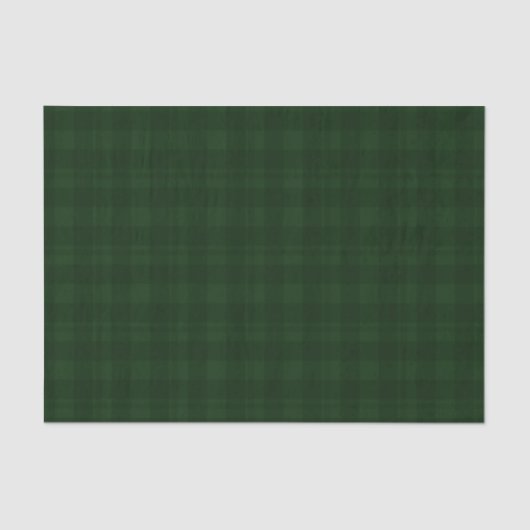 Papier Mousseline Glory Christmas Green Tartan (Recto)