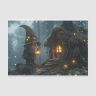 Papier Mousseline Gnome enchantée au clair de lune : Imaginaire