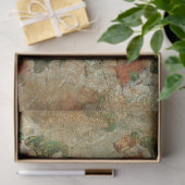 Papier Mousseline Gnome rustique de Noël avec Motif d'arbre à lanter (Cadeau)