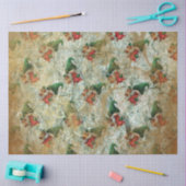 Papier Mousseline Gnome rustique de Noël avec Motif d'arbre à lanter (Artisanat)