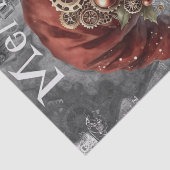 Papier Mousseline Gnome Steampunk Noël d'hiver (Détail)