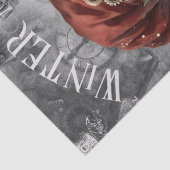 Papier Mousseline Gnome Steampunk Noël d'hiver (Détail)