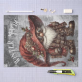 Papier Mousseline Gnome Steampunk Noël d'hiver (Artisanat)