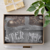 Papier Mousseline Gnome Steampunk Noël d'hiver (Cadeau)