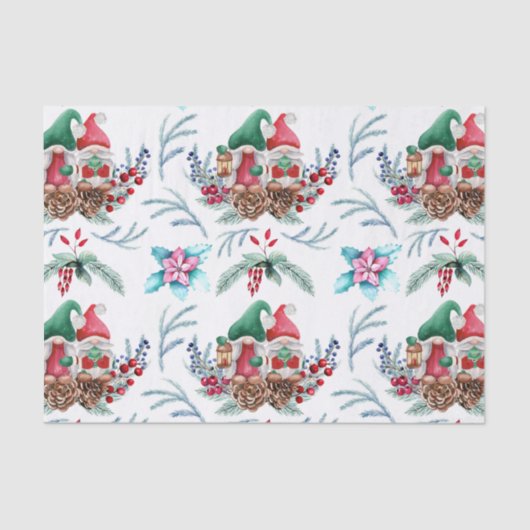 Papier Mousseline Gnome sur cônes de pin (Recto)