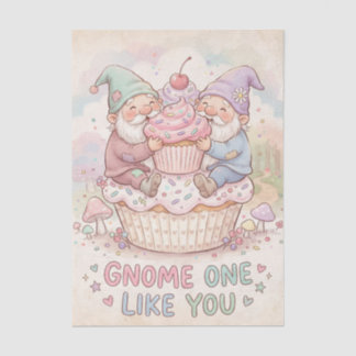 Papier Mousseline Gnome Un Comme Vous Mignon Gnomes Cupcake Design