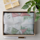 Papier Mousseline Gnomes boisés de Noël (Cadeau)