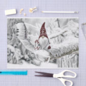 Papier Mousseline Gnomes dans la peinture à l'aquarelle de la neige (Artisanat)