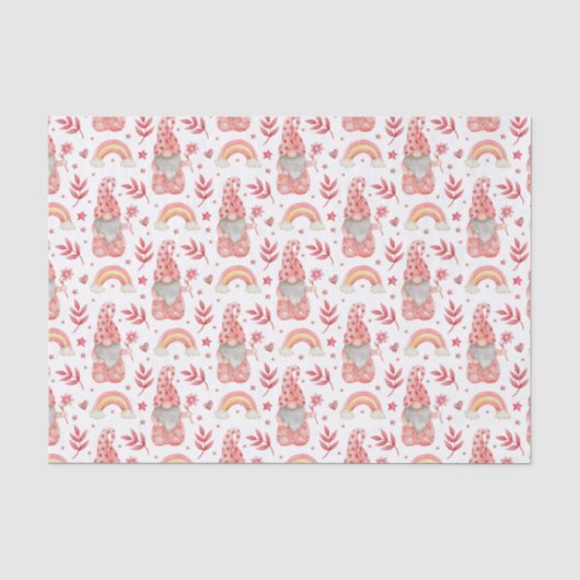 Papier Mousseline Gnomes de la Saint-Valentin (Recto)