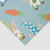 Papier Mousseline Gnomes de Pâques mignons avec des oeufs et des car (Détail)