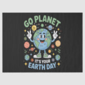 Papier Mousseline Go Planet Its Your Earth Day (Recto)