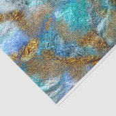 Papier Mousseline Gold Abstrait Et Faux Foil Parties scintillant Flu (Détail)