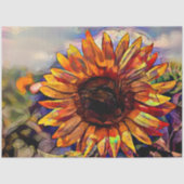 Papier Mousseline Gold Big Sunflower Elegance Collection (Recto)