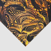 Papier Mousseline Gold Black Floral Wall Art Dream (Détail)