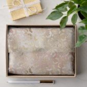 Papier Mousseline Gold Blush Rose Leopard (Cadeau)