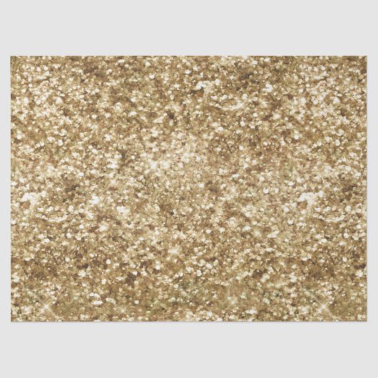 Papier Mousseline Gold Confeti Glitter (Recto)