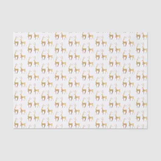 Papier Mousseline Gold Deer (Recto)